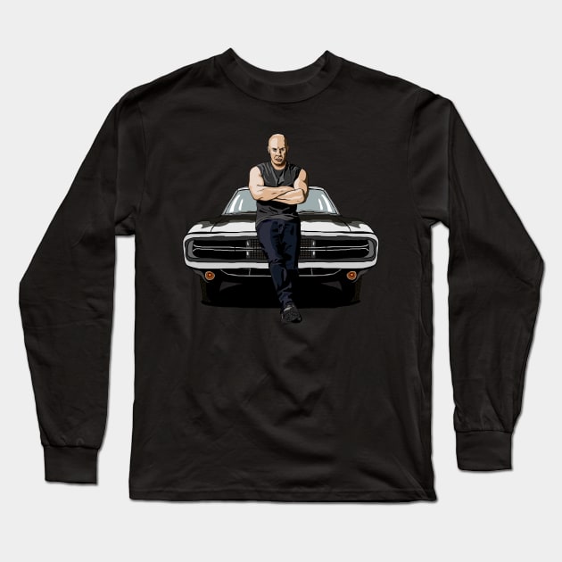 Domenic Torento's Dodge Charger Long Sleeve T-Shirt by d1a2n3i4l5